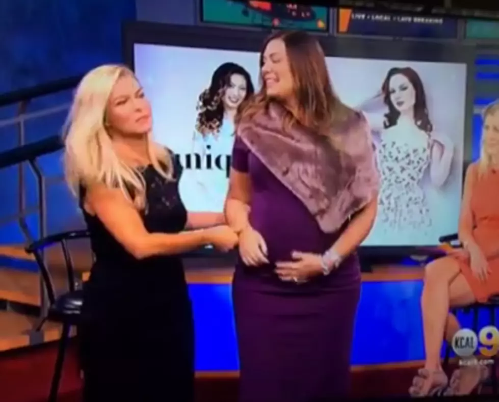 Pregnant Model Falls During Live News Segment [VIDEO]