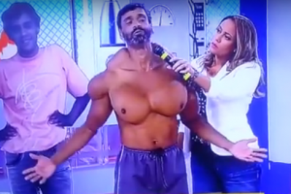 Modern Day Hulk?? Too Many Synthol Injections??? [VIDEO]