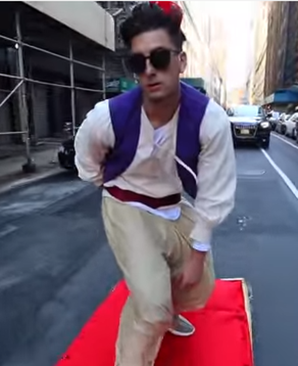 Real Life Aladdin Flies Through The Streets Of NYC [VIDEO]