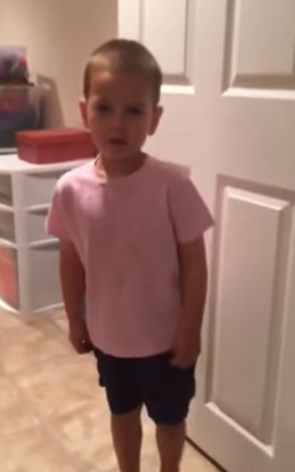 Angry Little Boy Can’t Decide If Wants To Go To Time Out Or Not [VIDEO]