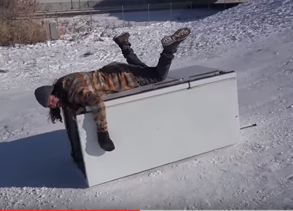 Refrigerator Sledding [VIDEO]