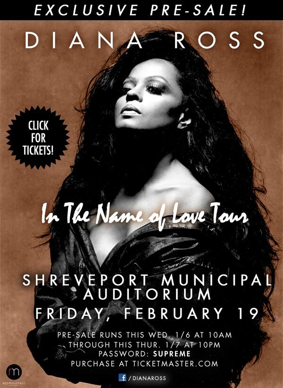 EXCLUSIVE – Diana Ross Presale Ticket Opportunity