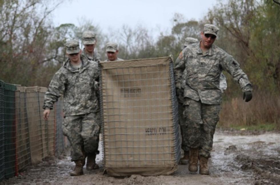 National Guard Builds Protective Flood Barriers in South Louisiana