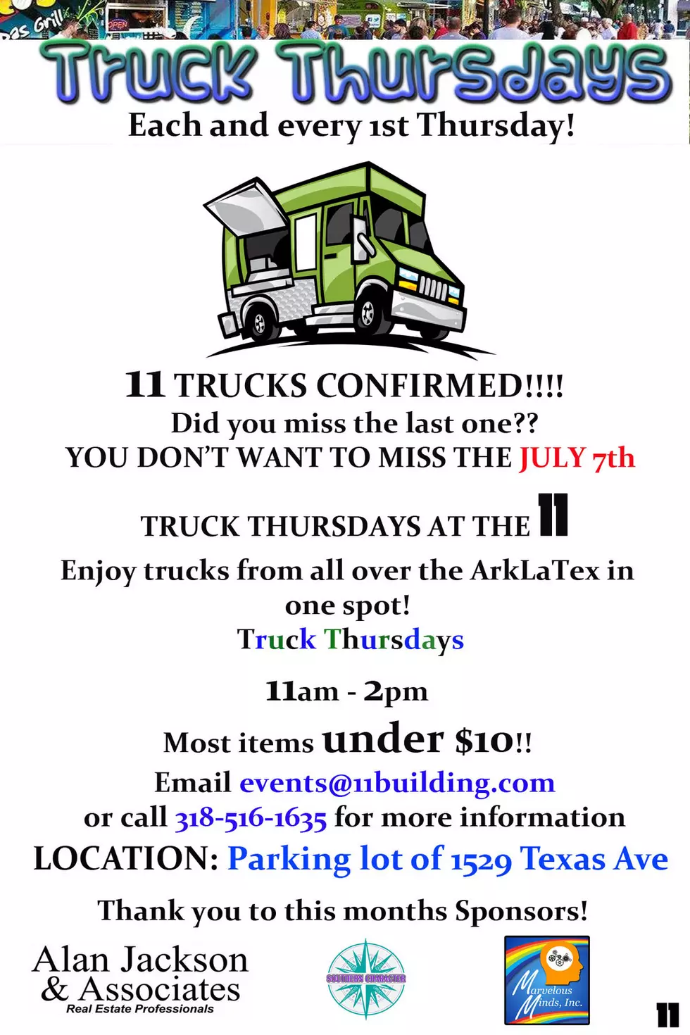 Truck Thursdays Return To The 11