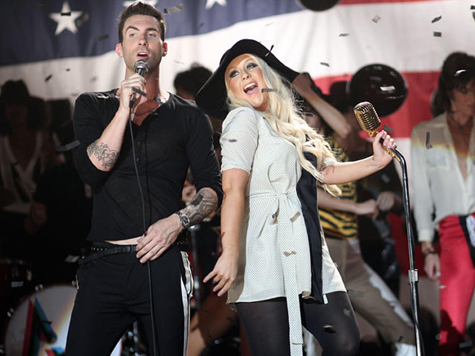 Christina Aguilera and Maroon 5 Shoot ‘Moves Like Jagger’ Video