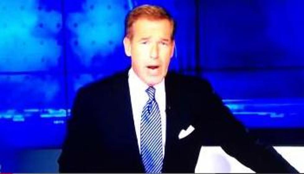 Brian Williams Maintains His Professionalism During A Fire Alarm (VIDEO)