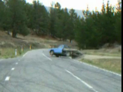 truck flips off overpass