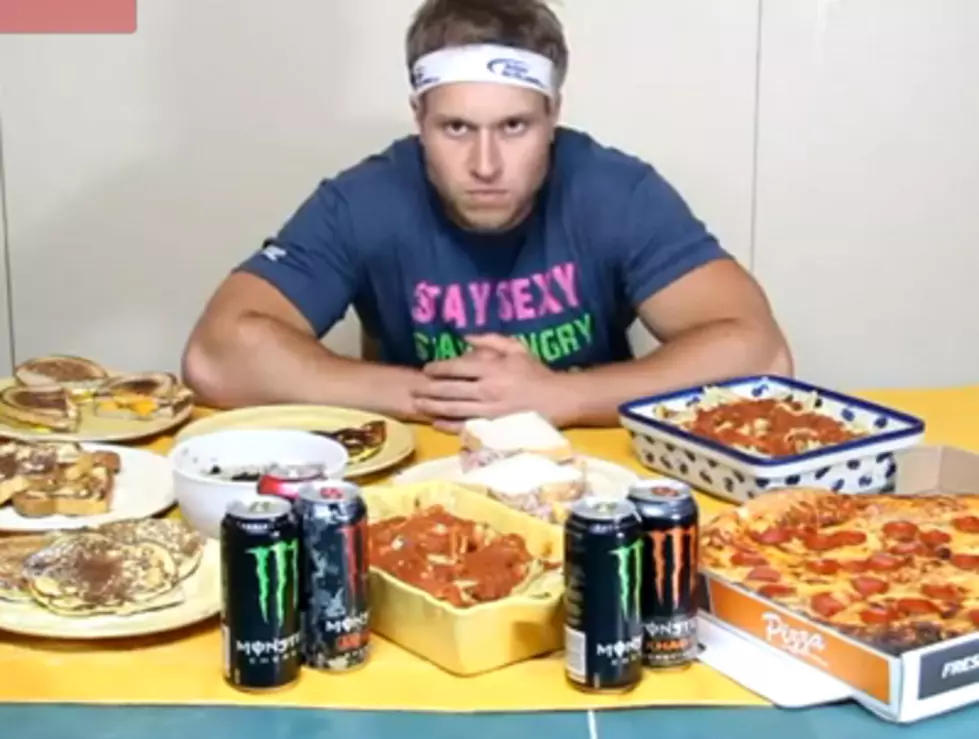 Competitive Eater Attempts the Michael Phelps Food Challenge
