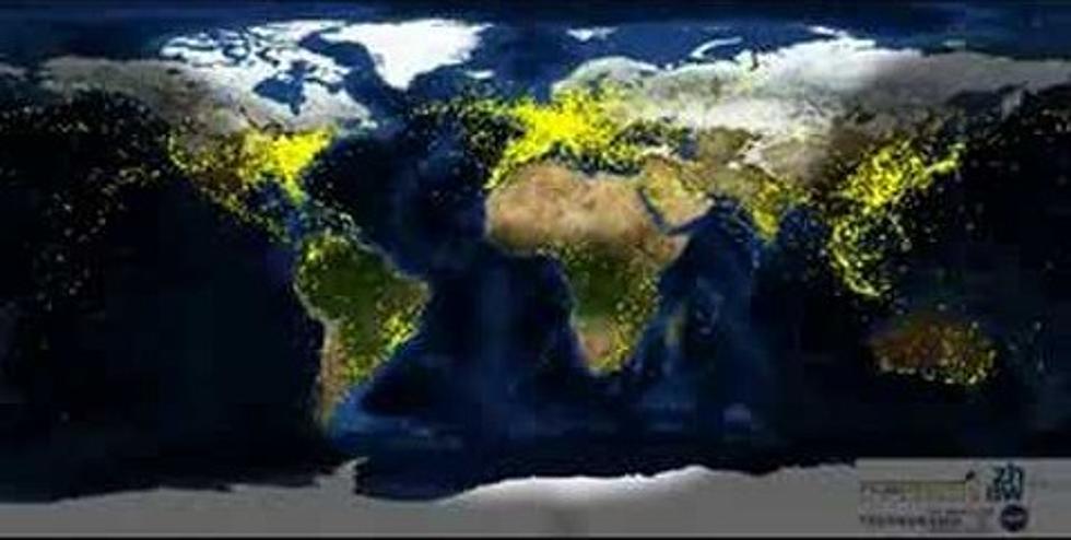 Cool Video / Gif of What Air Traffic Looks Like Around The World In a 24 Hour Period