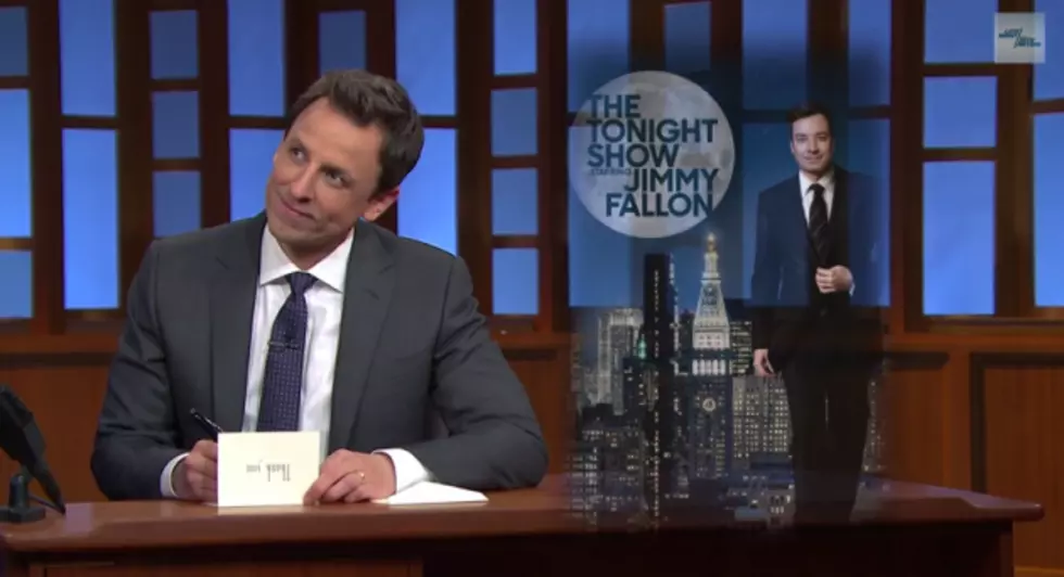 Seth Meyers&#8217; &#8216;Thank-You&#8217; Note To Jimmy Fallon (VIDEO)