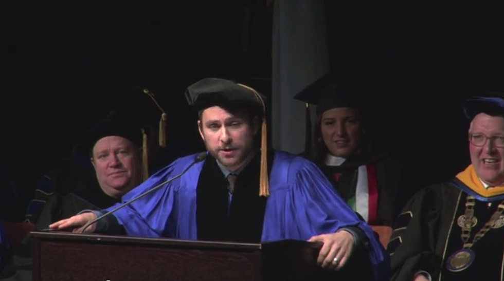 Charlie Day Gives Commencement Speech At His Alma Mater (VIDEO)