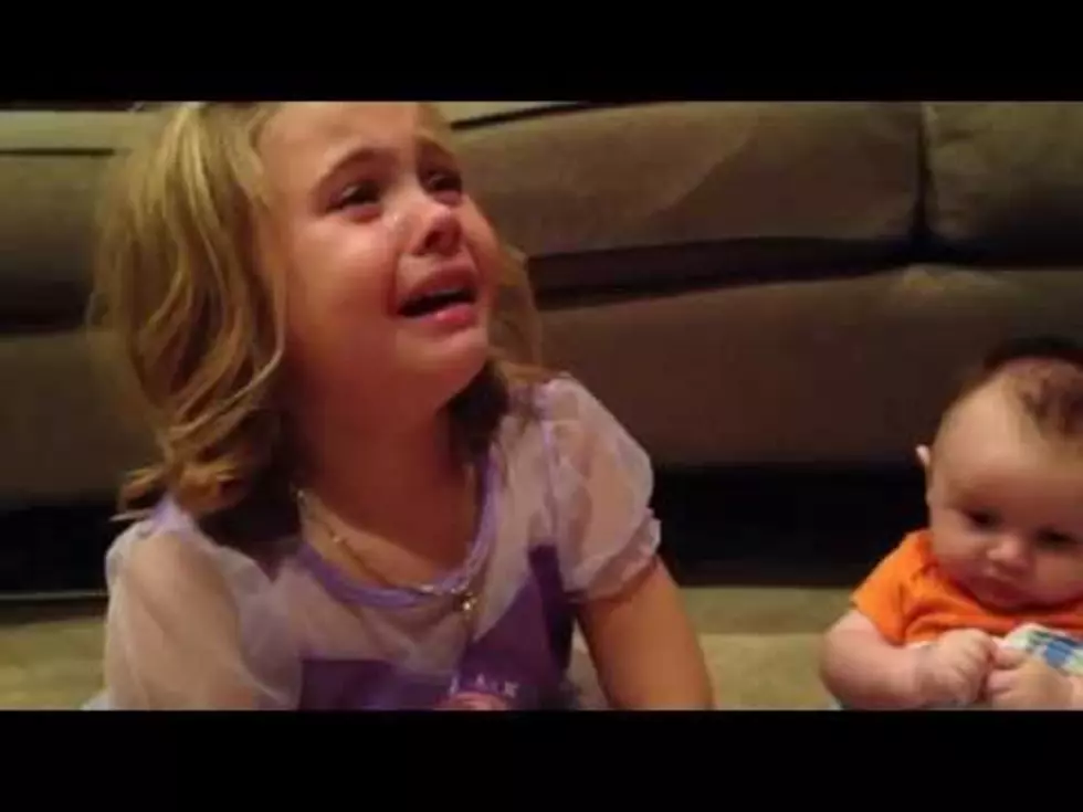 Little Girl Cries Because She Doesn’t Want Her Baby Brother to Grow Up