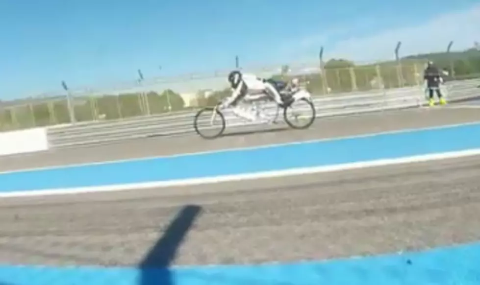 Guy Goes over 200 MPH on a Bicycle