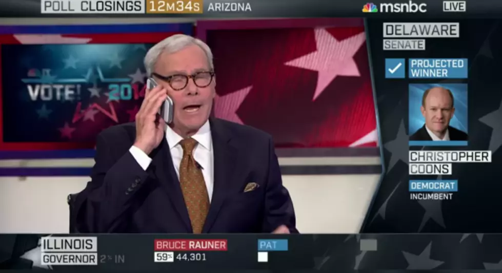 Tom Brokaw Forgets To Turn Off His Phone During Election Coverage (VIDEO)