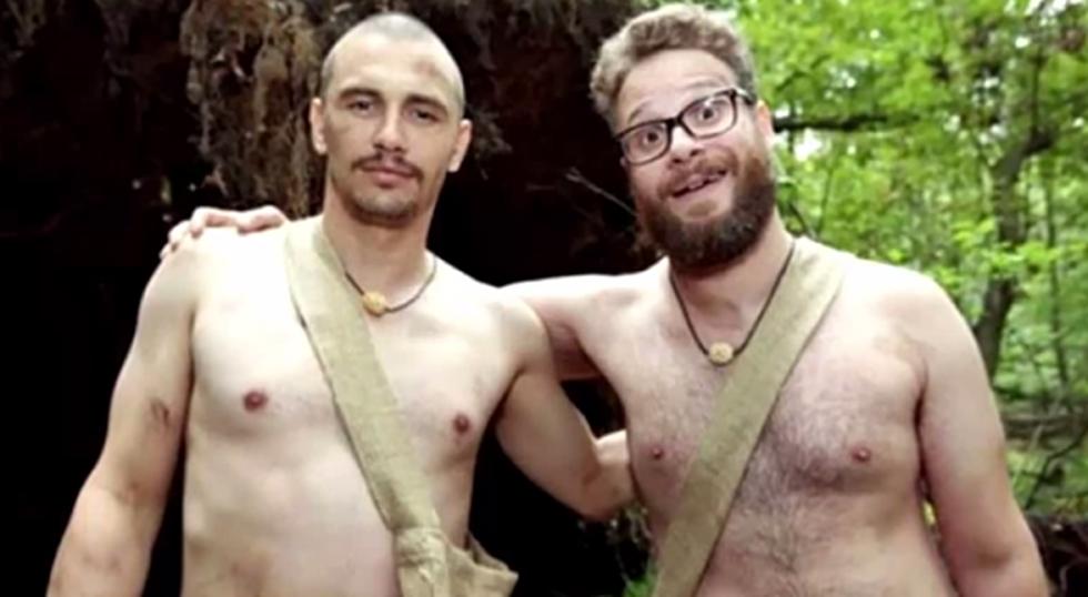 Seth Rogen And James Franco Get &#8216;Naked And Afraid&#8217; (VIDEO)