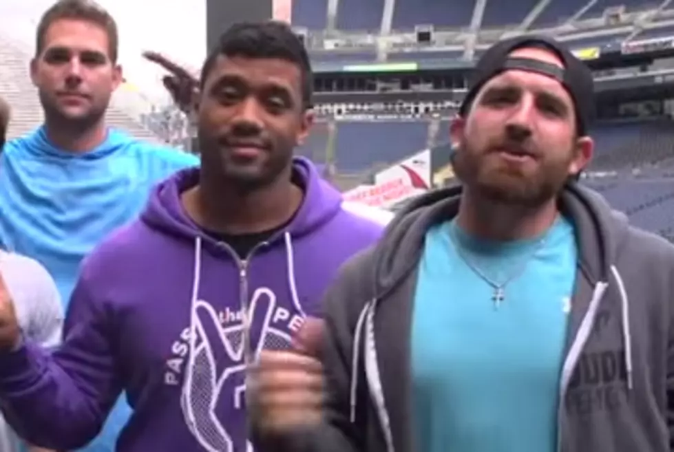 Dude Perfect Teams Up With Russell Wilson and the Seattle Seahwaks