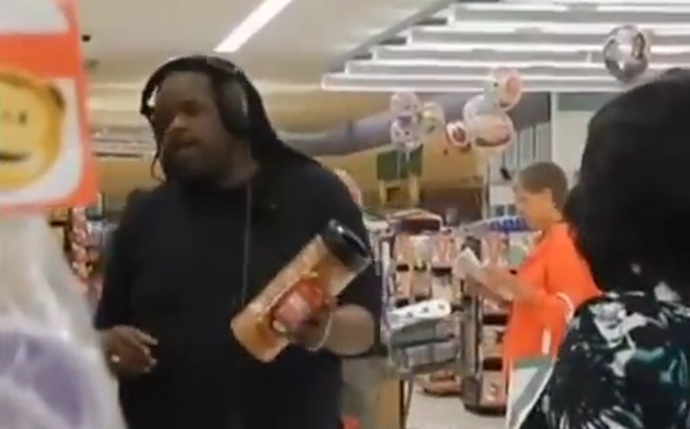 This Isn’t Just Another Guy Listening to Loud Music While Shopping [VIDEO]