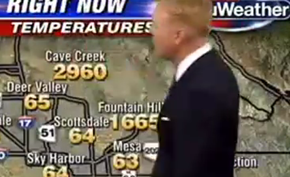 Weather Map Said the Temperature Was Over 2,000 Degrees, So the Weatherman Just Went With It [VIDEO]
