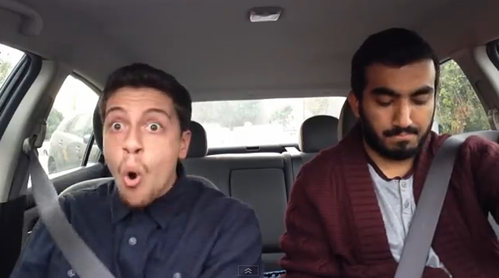 Guy Rocks Out to ‘Uptown Funk’ While Friend Tries Not to Notice [VIDEO]
