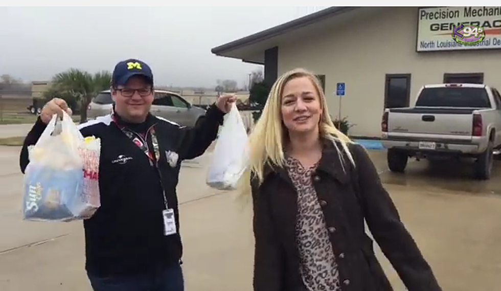 K945 Delivers Lunch from Papa & Company to Susan at Precision Mechanical Services [VIDEO]
