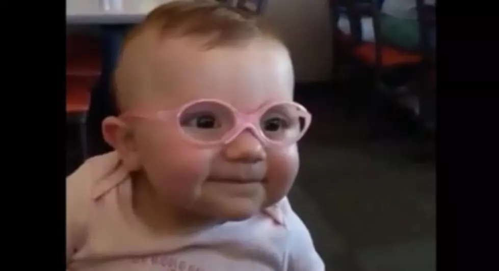 This Adorable Baby Gets Her First Pair of Glasses and Loves Them [VIDEO]