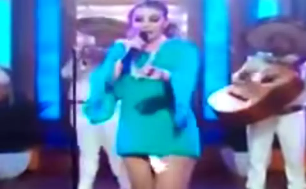 Watch As This Singer’s Feminine Pad Falls Out on Live TV [VIDEO]