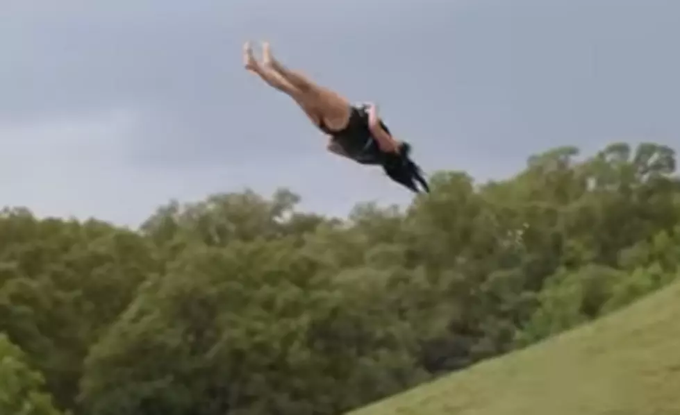 Woman Does Legendary Backflop on Texas Water Slide [VIDEO]