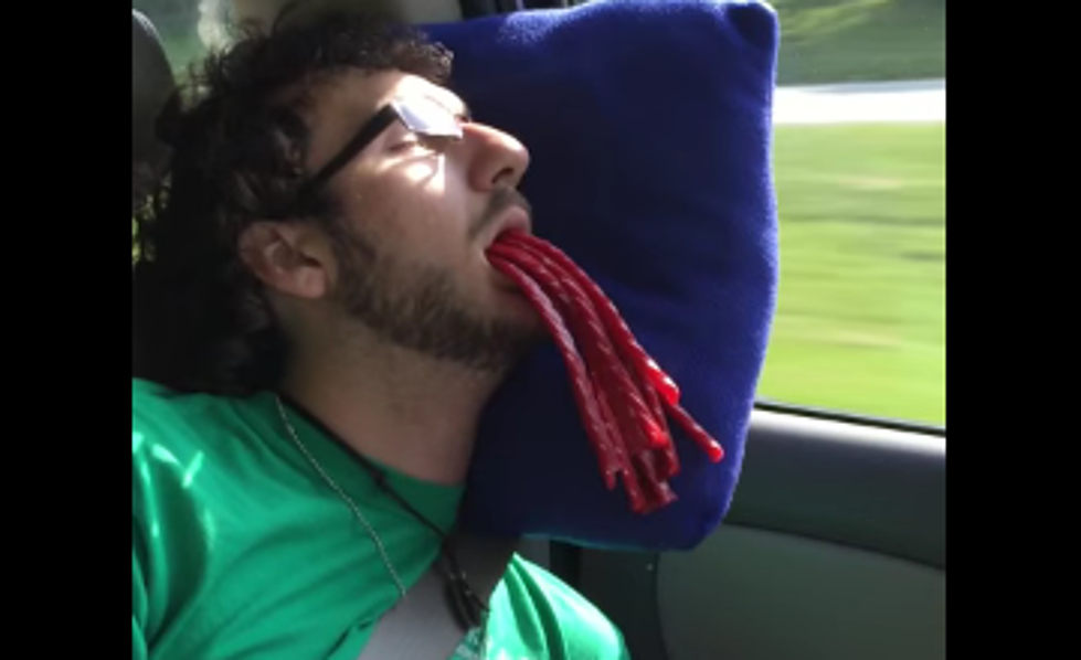 Teens Prank Sleeping Friend By Shoving Twizzlers In His Mouth [VIDEO]