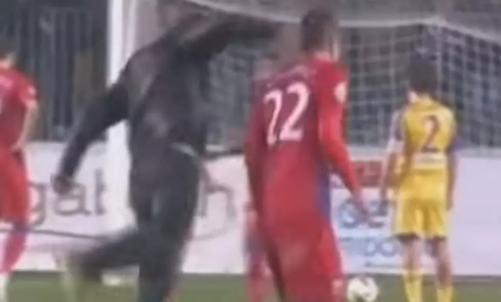 Fan Charges Field and Punches Soccer Player [VIDEO]