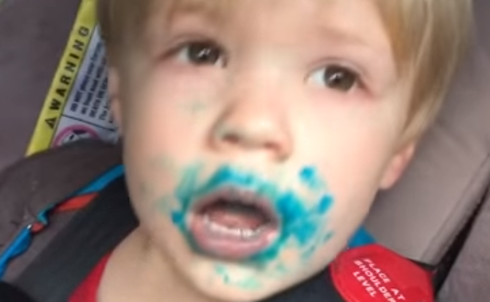 Adorable Frosting-Covered Kid Denies Eating a Cupcake [VIDEO]