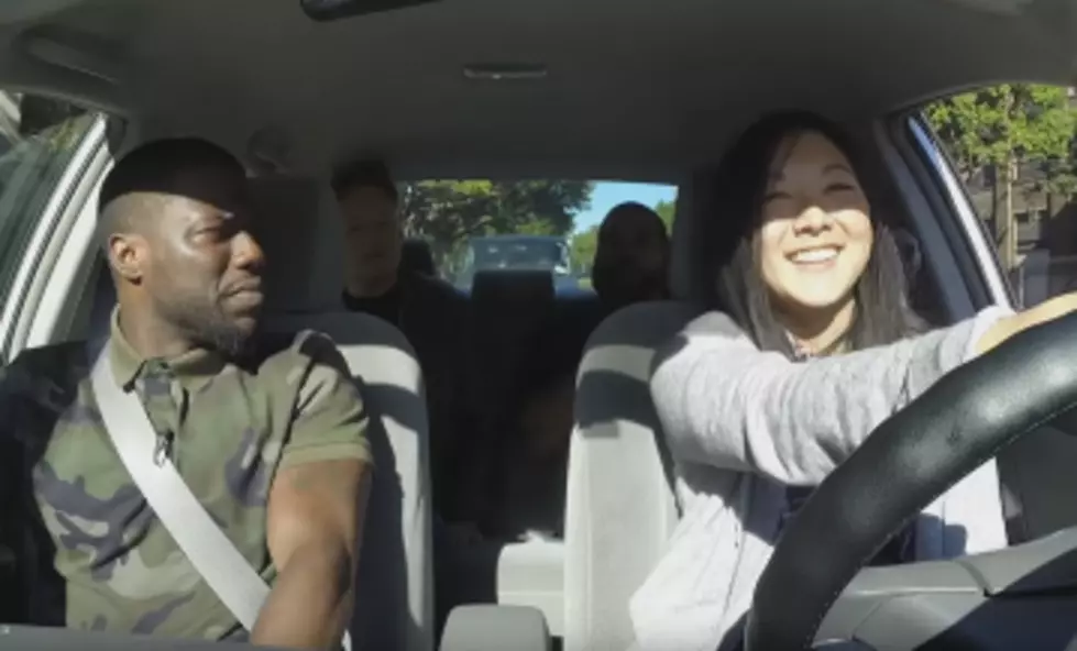Conan (With Ice Cube and Kevin Hart) Helps Student Driver [VIDEO]