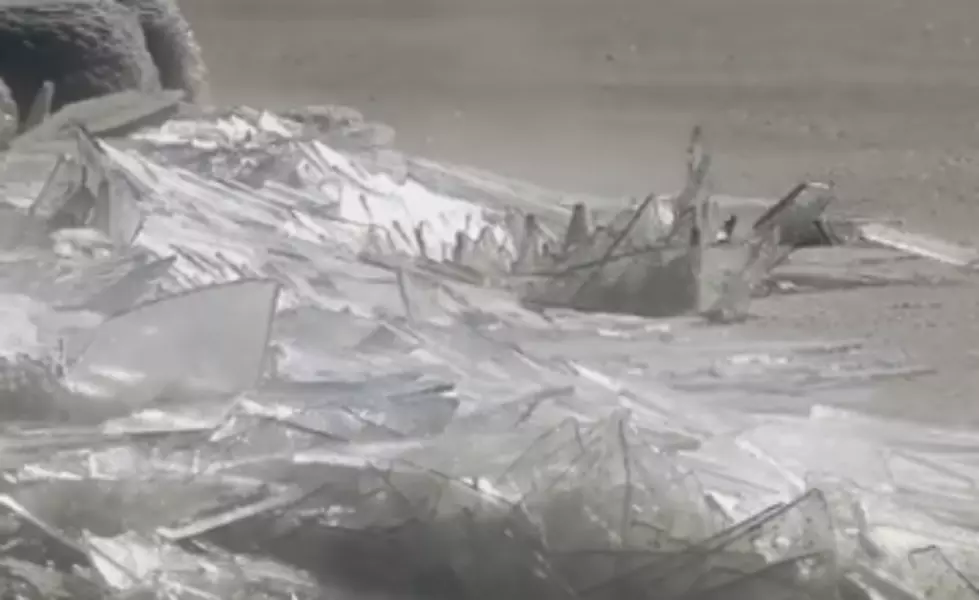 Waves of Glass-Like Ice Crashing Upon Lake Superior&#8217;s Shore [VIDEO]