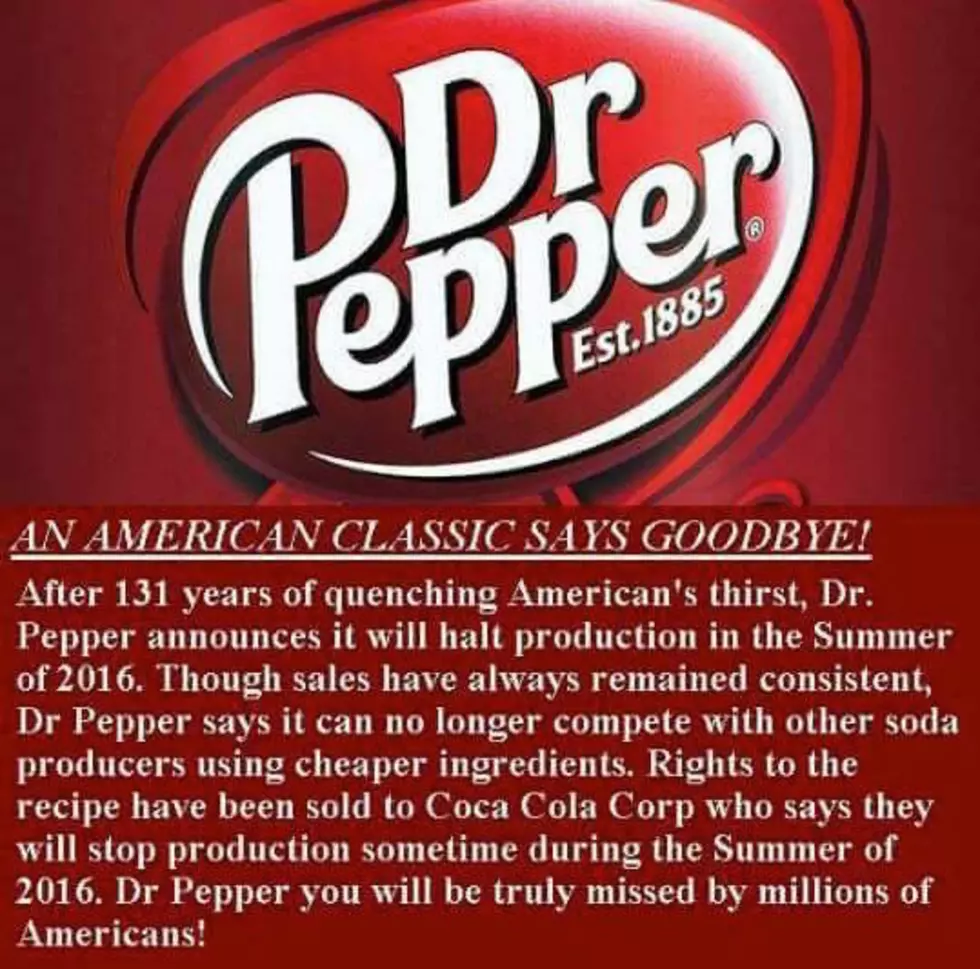 Is Dr Pepper Really Going Away?