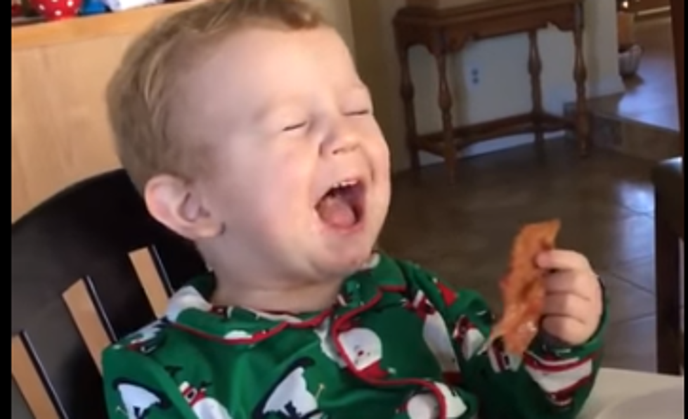 Baby Eats Bacon For First Time, Has Adorable Reaction [VIDEO]