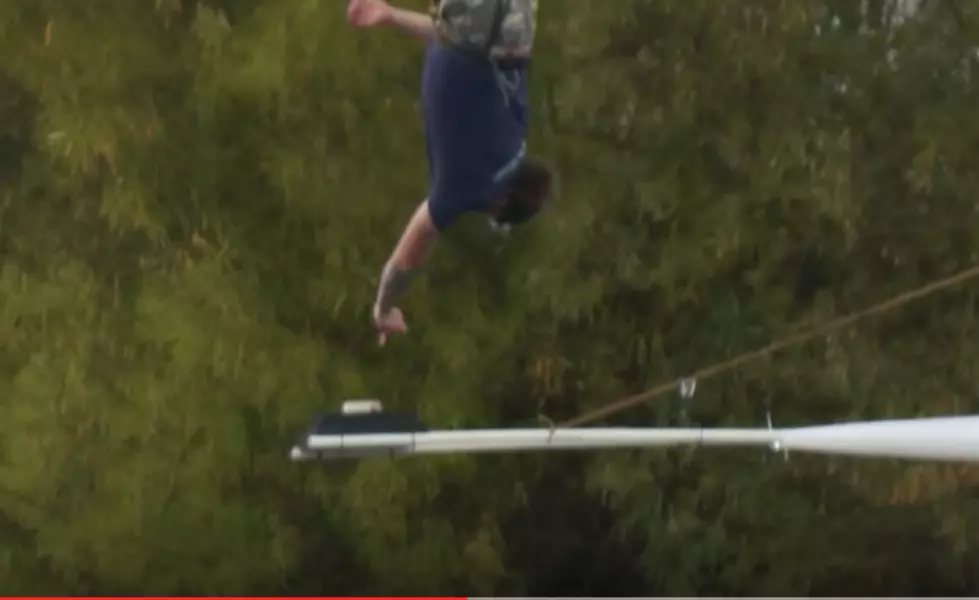 Bungee Jumper Breaks Record For Highest Bungee Dunk [VIDEO]