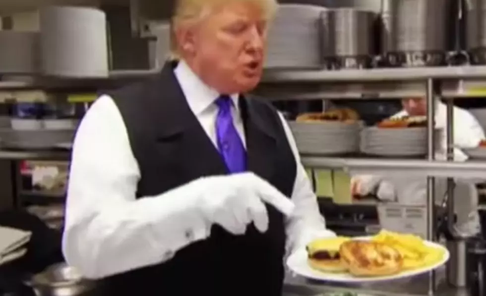 President Trump Works As A Waiter At His Hotel [VIDEO]