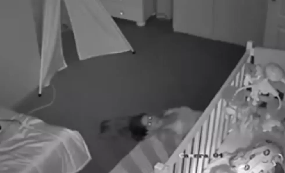 Relatable Mom Tries To Escape Sleeping Babies Room By Sliding