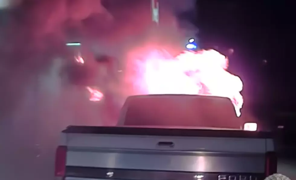 Truck in Texas Catches Fire at Fast Food Dirve-Thru [VIDEO]