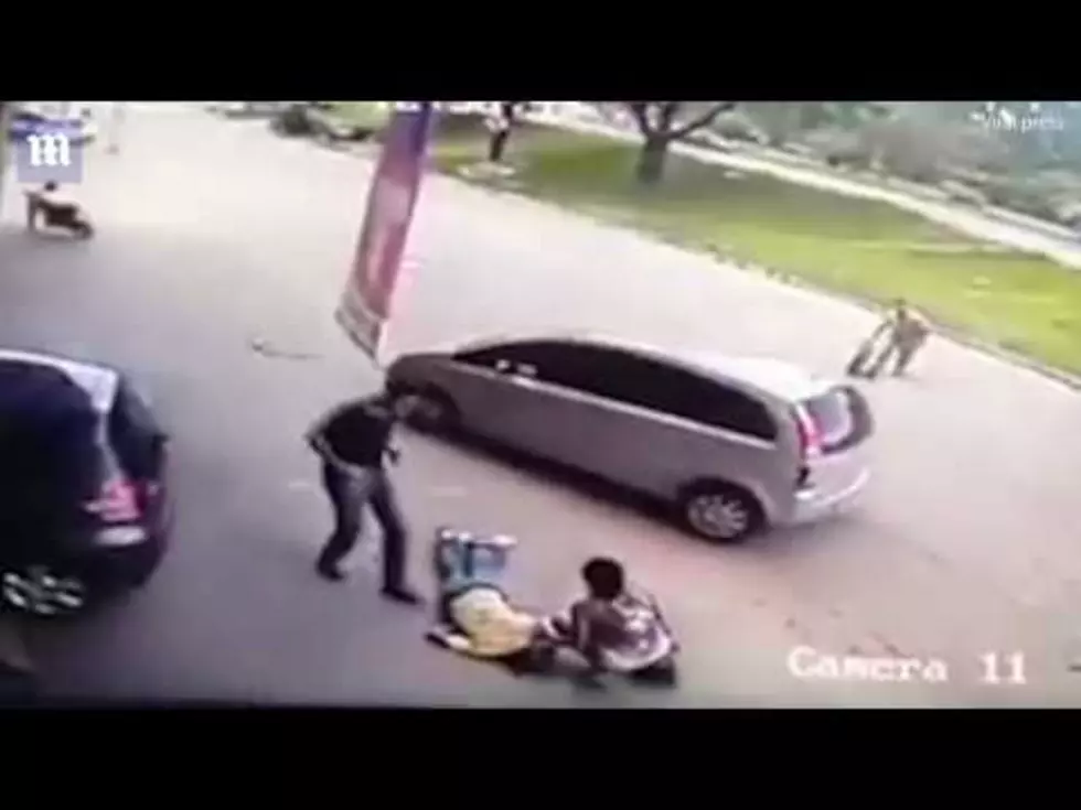 Shocking Video: Man Struck In Head By Runaway Tire [VIDEO]