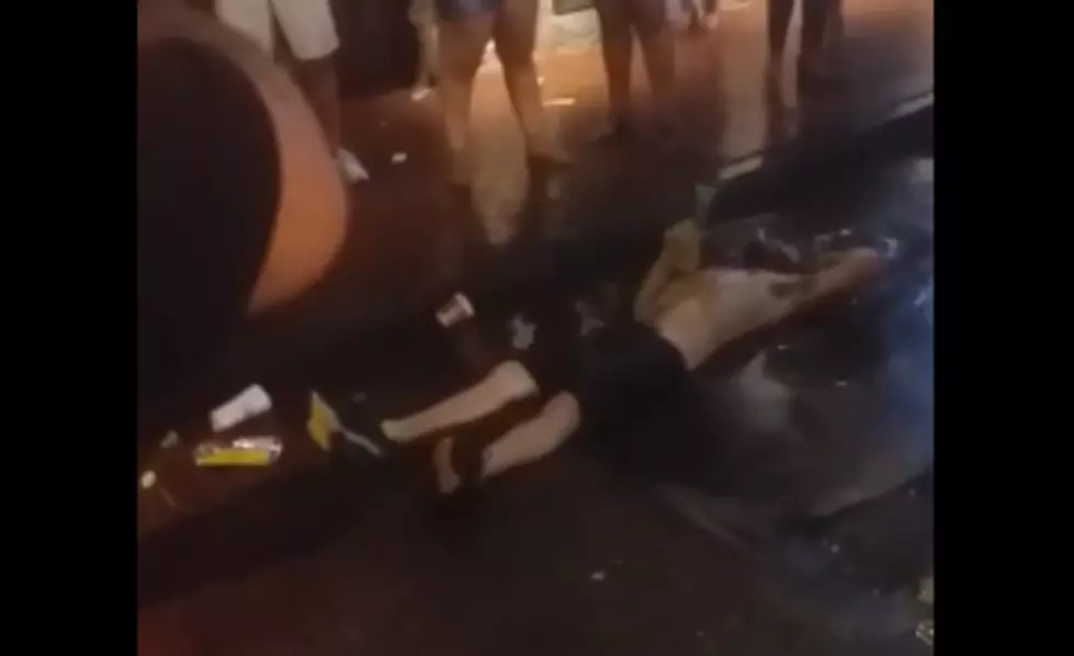 Some Drunk Idiot Swam in a Puddle on Bourbon Street [VIDEO]