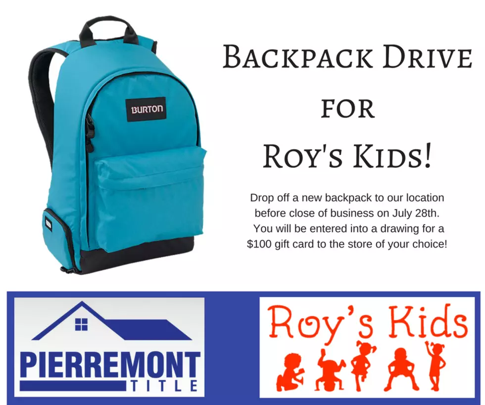Roys Kids Is Collecting Backpacks For Local Kids