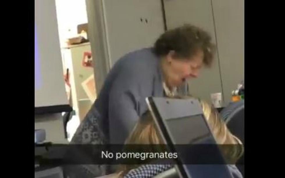 Professor Loses it Over Pomegranates in the Classroom [Video]
