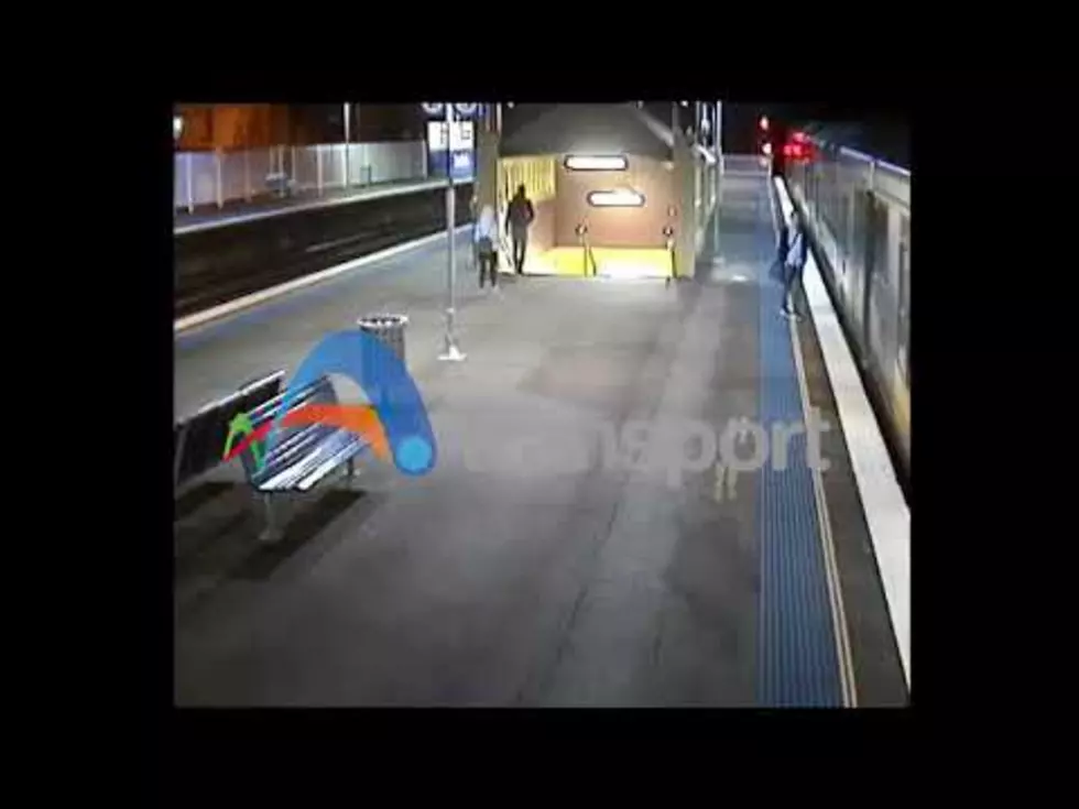 Man Runs Across Train Tracks, Comes Within Inches of Getting Hit [VIDEO]