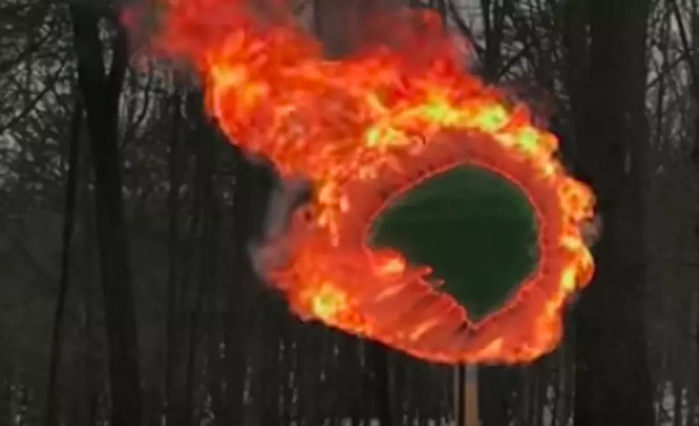 42,000 Matches Glued Into a Sphere Light on Fire [VIDEO]