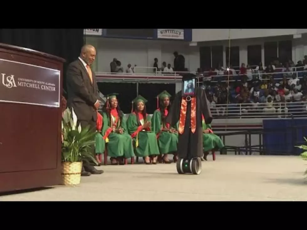 Senior Graduates Through Remote Controlled iPad from Hospital Bed