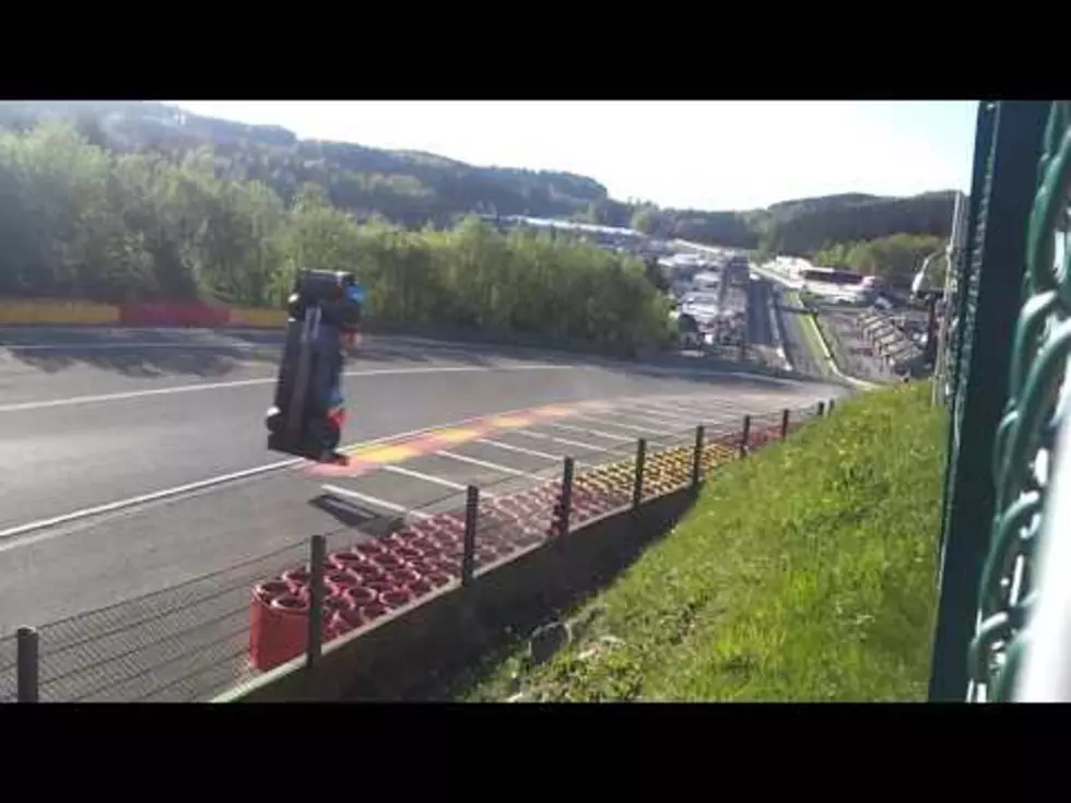 Race Car Goes Completely Airborne Mid-Race [VIDEO]