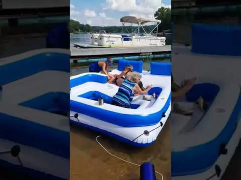 Two Grandmas Take Forever Getting Out of Inflatable Raft [VIDEO]