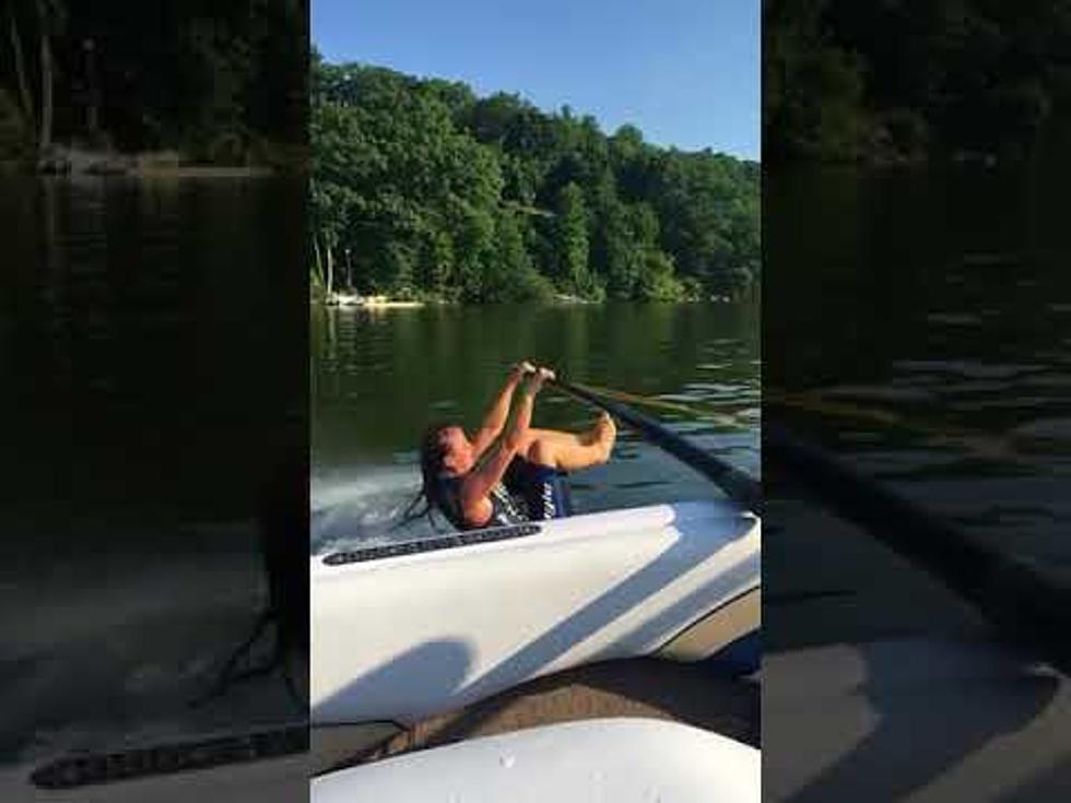 Woman Tries to Waterski Barefoot, Fails Miserably [VIDEO]