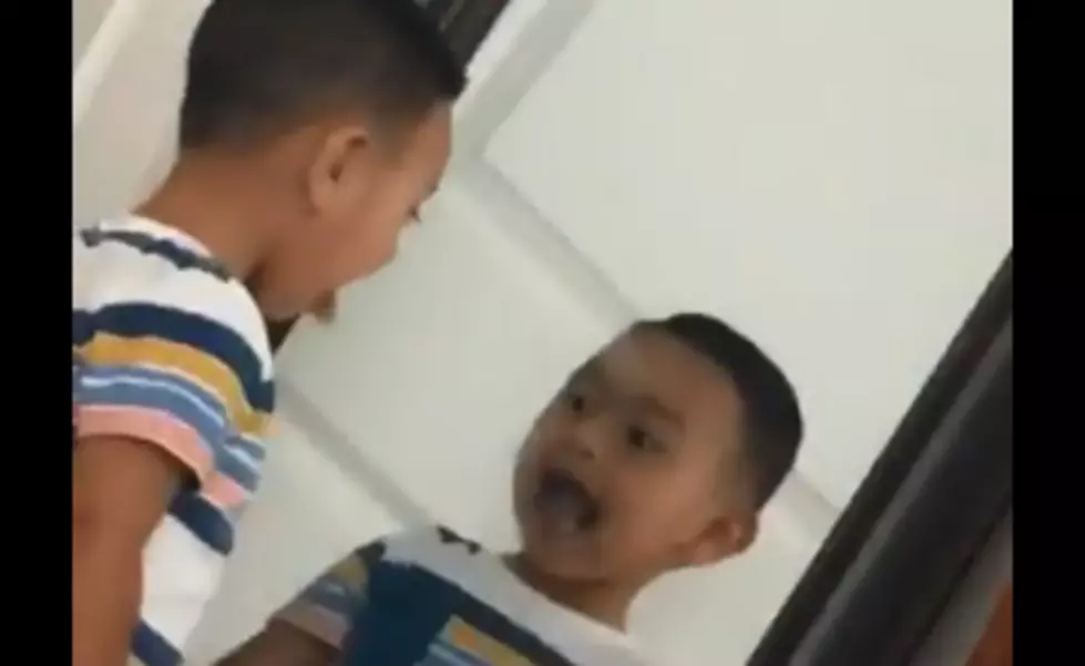 This Kid’s Mirror Reflection Doesn’t Match His Movements [VIDEO]