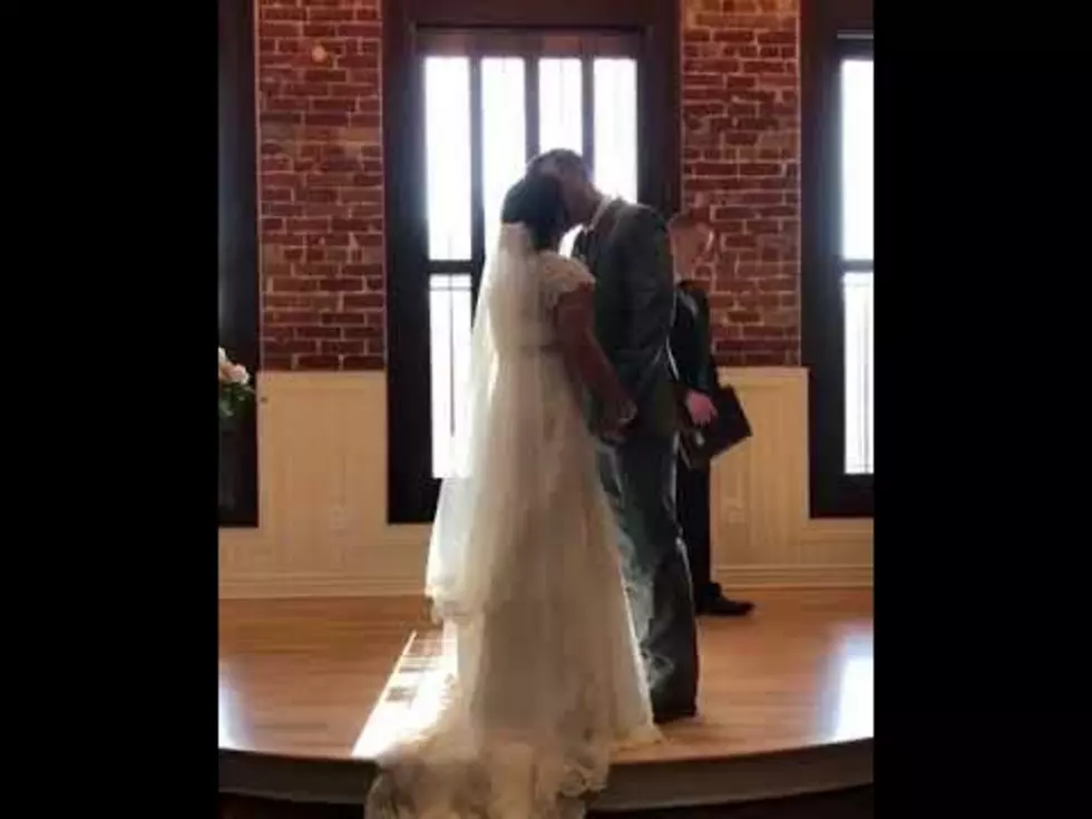 Kid Yells “EWWW” After Couple’s Wedding Kiss [VIDEO]